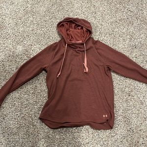 Under armour hoodie. Cold gear. Loose fit. Burnt orange color.